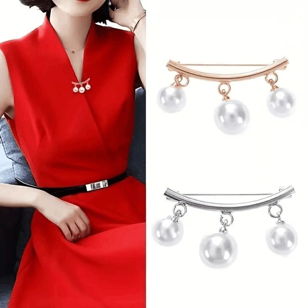 Pearl Pin Brooch - Picture 4 of 6